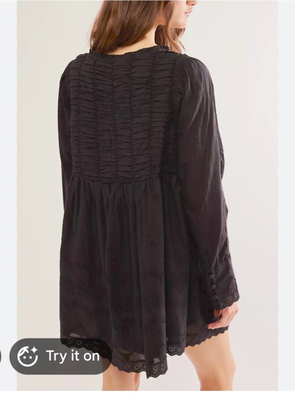 Free People Black Mini Dress - Picture 2 of 9